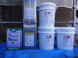 八街市塗装　材料日本ペイント１液ベストシーラーサーモアイシーラ―ガイナR