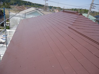 屋根 塗装完了！