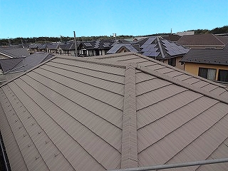 屋根塗装　印西市H様邸　断熱塗料ガイナ塗装