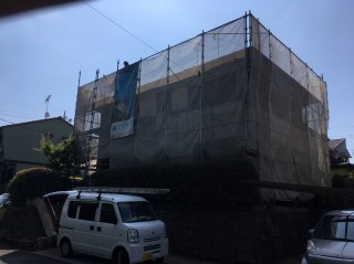 佐倉市で屋根・外壁塗装着工です！