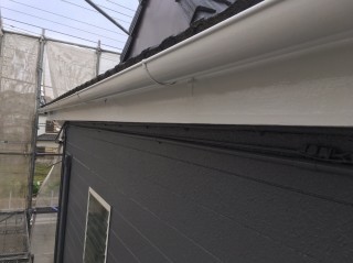破風板、横樋塗装2