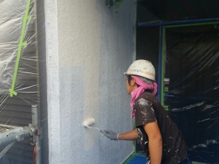 外壁 中塗り塗装