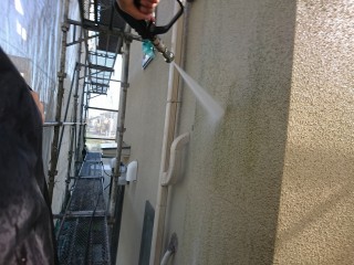 外壁 高圧洗浄作業