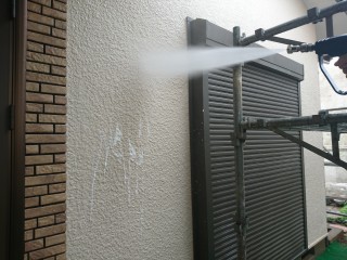 外壁 高圧洗浄1
