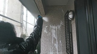 外壁洗浄作業