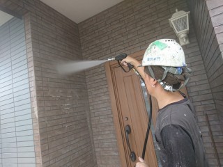 外壁 高圧洗浄1