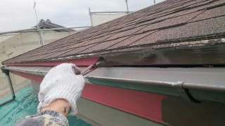 屋根下板金 錆止め塗装