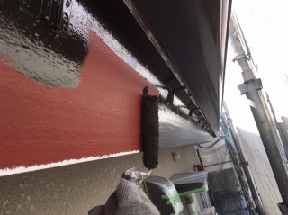 雨樋、破風板塗装2