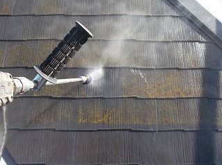 八千代市屋根　高圧バイオ洗浄