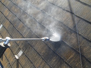 四街道市屋根　高圧バイオ洗浄