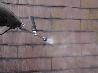 八千代市屋根　高圧バイオ洗浄