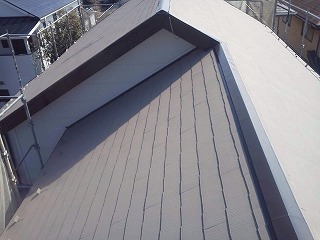 屋根塗装　八街市　断熱塗料ガイナR塗装
