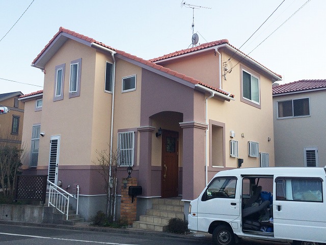 松戸市3棟同時塗装！屋根と外壁に断熱塗料！
