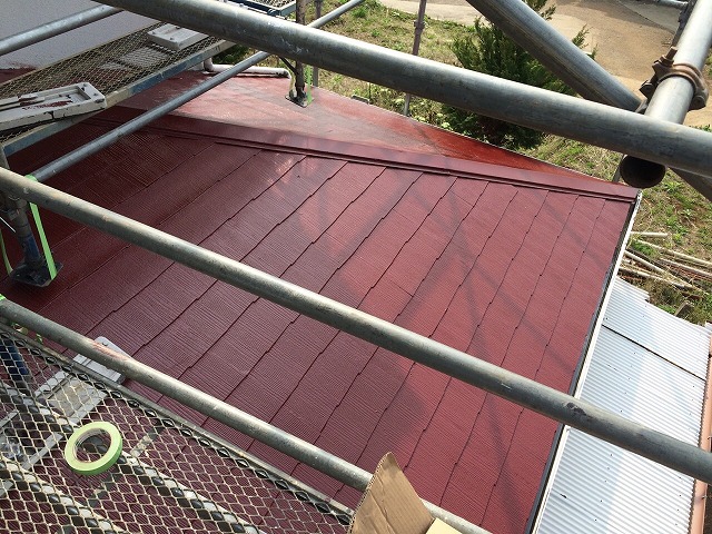 柏市で部分塗装！下屋根と軒天を塗装しました(^^)