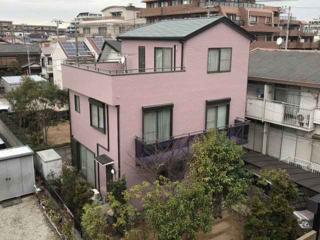 千葉市花見川区で塗装！屋根・外壁共にフッ素！