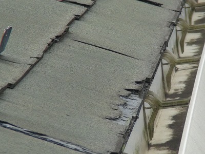 屋根材 剥離