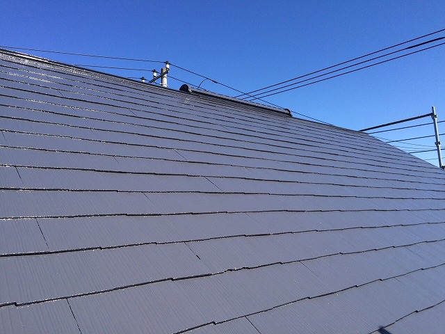 屋根塗装 4工程 仕上がり