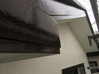 雨樋、破風板塗装 (4)